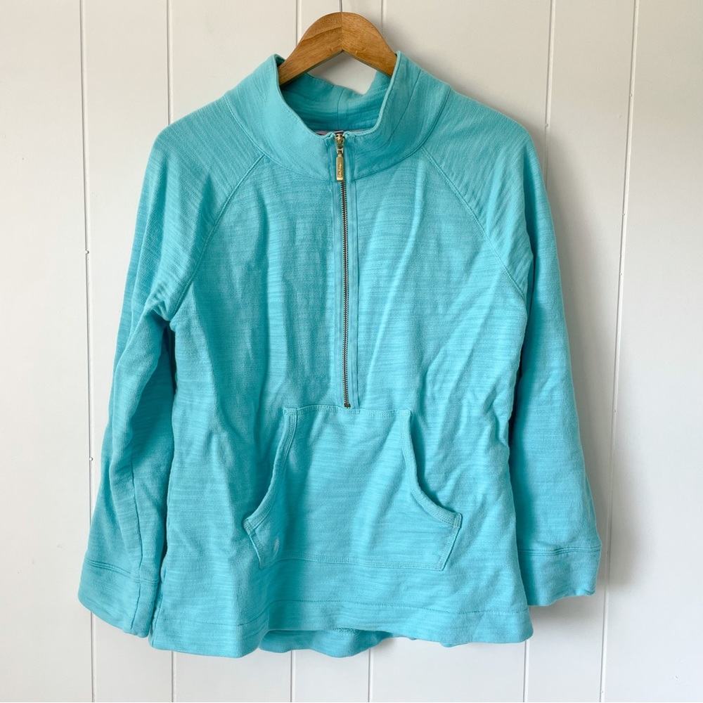 Lilly Pulitzer Light Blue Skipper Popover Sweater
